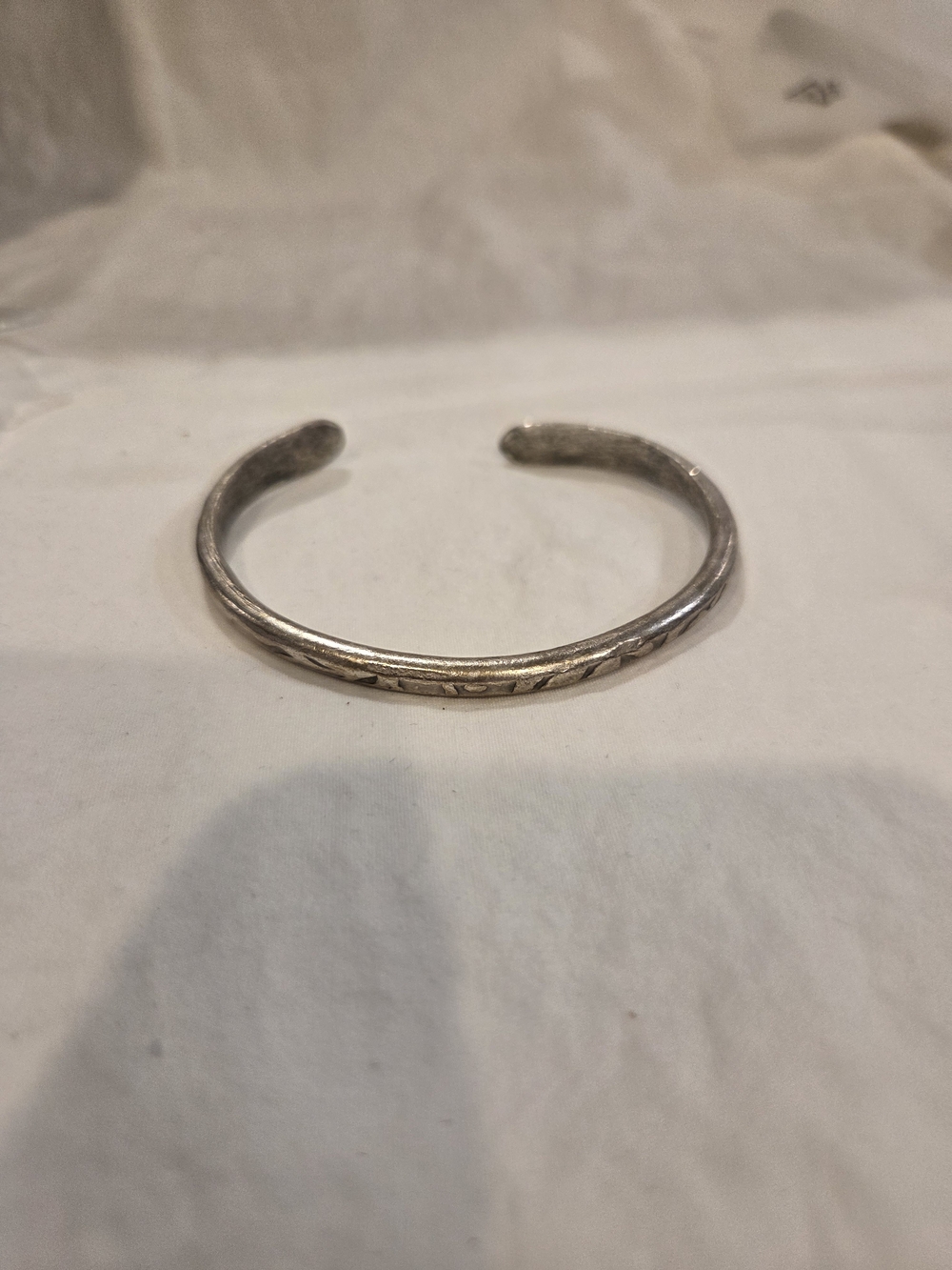 Sterling Silver Men’s Cuff Bracelet - Silver